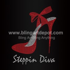 Steppin Diva High Heel Hotfix Rhinestone Motifs